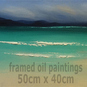 Framed oil paintings (50cm x 40cm)